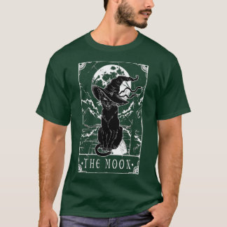 Tarot-Karte Crescent Mond und Black Cat Hexe H T-Shirt