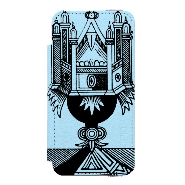 Tarot-Karte: Das As der Schalen Incipio iPhone Geldbeutel-Hülle (Folio Vorderseite)