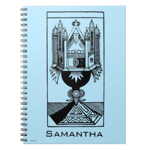Tarot-Karte: Das As der Schalen Notizblock
