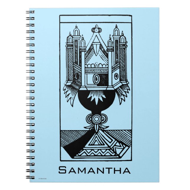 Tarot-Karte: Das As der Schalen Notizblock (Vorderseite)