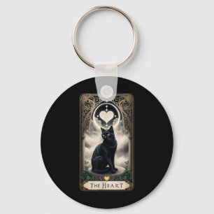 Tarot-Karte Das Herz I Black Cat Tarot-Karte für C Schlüsselanhänger