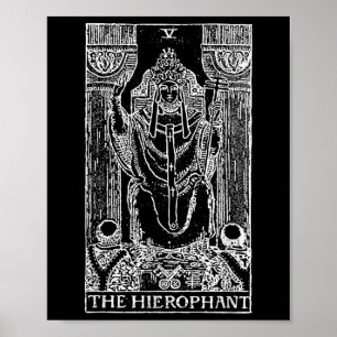 Tarot-Karte Das Hierophant - Das Papst Okkultistis Poster