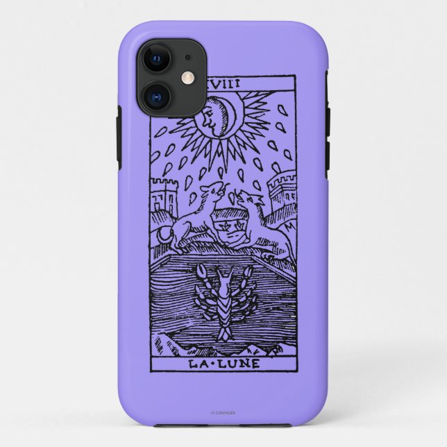 Tarot-Karte: Der Mond Case-Mate iPhone Hülle (Rückseite)