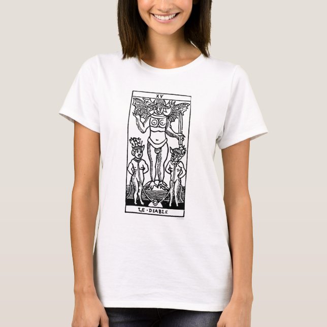 Tarot-Karte: Der Teufel T-Shirt (Vorderseite)
