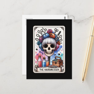 Tarot-Karte des Friseurs Postkarte