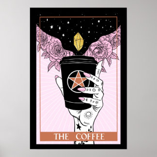 Tarot-Karte des Kaffeeposters Poster