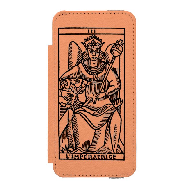 Tarot-Karte: Die Kaiserin Incipio iPhone Geldbeutel-Hülle (Folio Vorderseite)