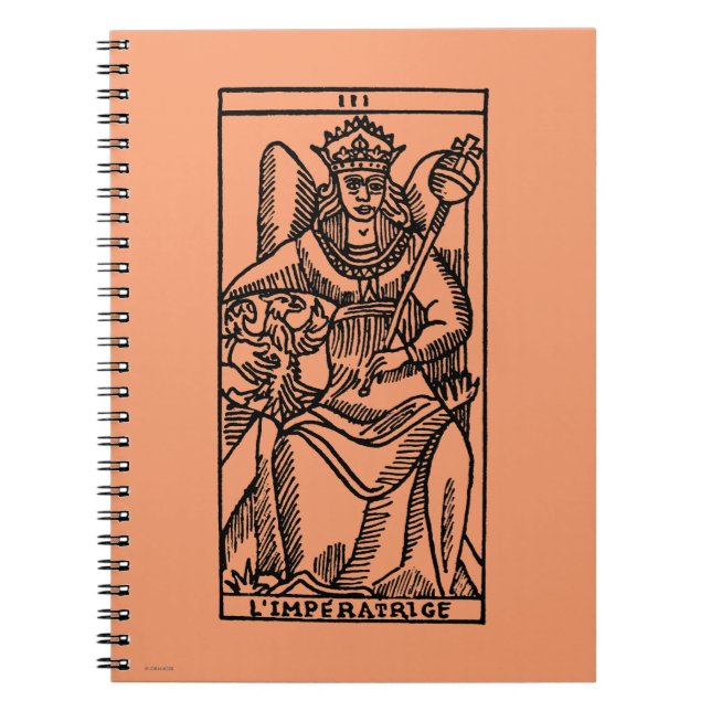 Tarot-Karte: Die Kaiserin Notizblock (Vorderseite)