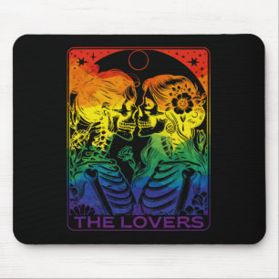 Tarot-Karte Die Liebhaber des Regenbogens Küssen L Mousepad