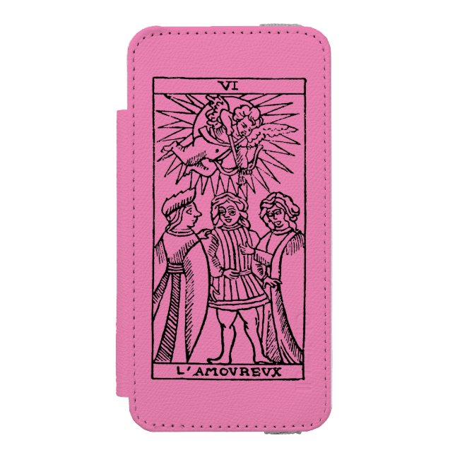 Tarot-Karte: Die Liebhaber Incipio iPhone Geldbeutel-Hülle (Folio Vorderseite)