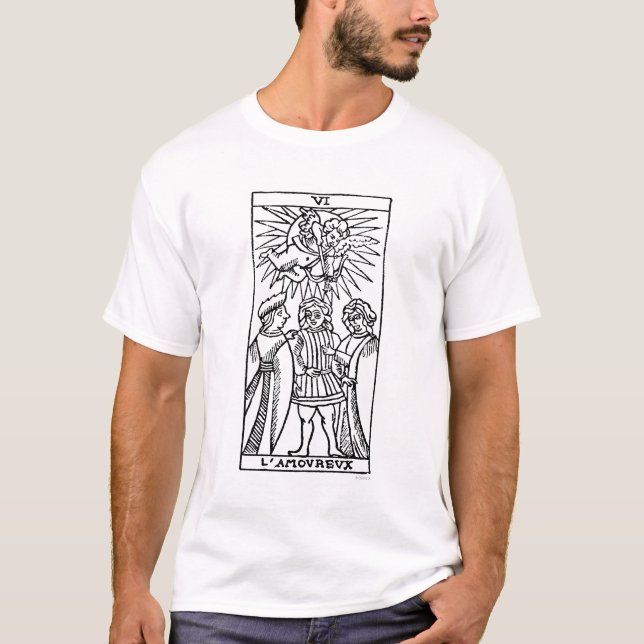 Tarot-Karte: Die Liebhaber T-Shirt (Vorderseite)