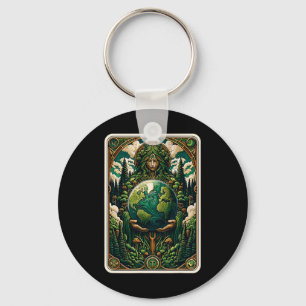 Tarot-Karte für den Erdwächter Verzauberung der Na Schlüsselanhänger
