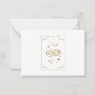 Tarot-Karte für die Milchstraße Mitteilungskarte