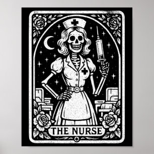 Tarot-Karte für Krankenschwestern und Krankenschwe Poster