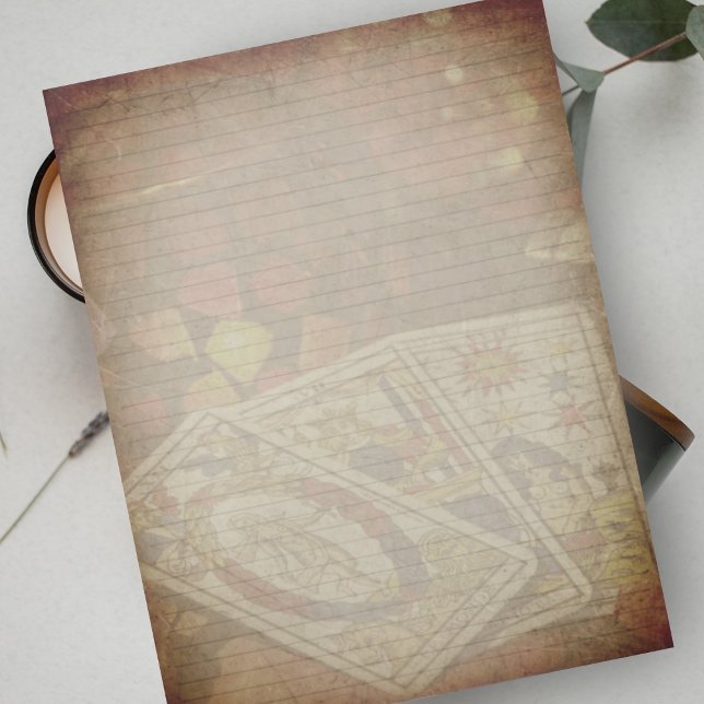 Tarot-Karte Rustikales, leicht geflochtenes Papier Notizblock (Von Creator hochgeladen)