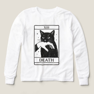 Tarot-Karte Schwarze Katze Shirt – Tarot-Tod-Tee, 