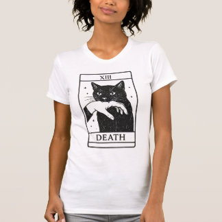 Tarot-Karte Schwarzkatze-Shirt – Tarot-Tod-Tee, He T-Shirt
