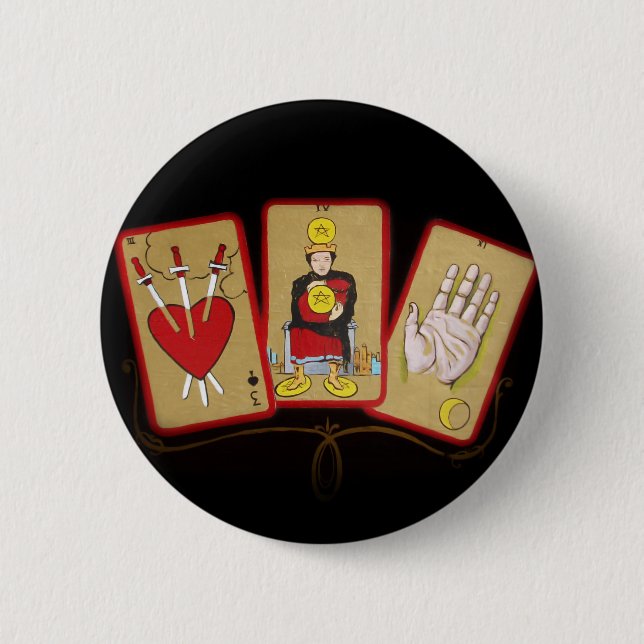 Tarot-Karten (1) Button (Vorderseite)