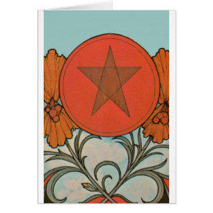 TAROT-KARTEN-AS DES PENTAGRAMMS