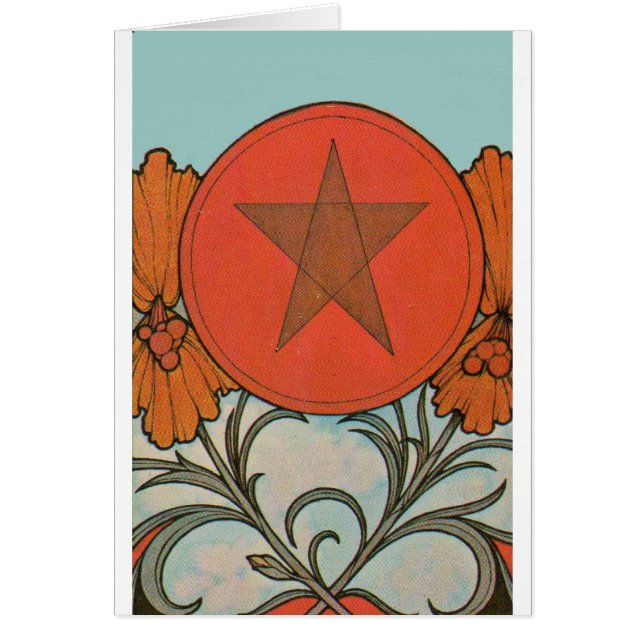 TAROT-KARTEN-AS DES PENTAGRAMMS (Vorne)