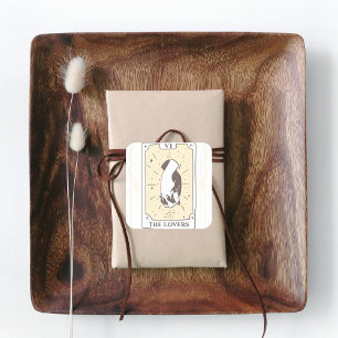 Tarot Karten   Brautparty   Hochzeit   Neutrale Fa Quadratischer Aufkleber