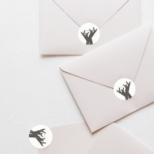 Tarot Karten   Brautparty   Hochzeit   Neutrale Fa Runder Aufkleber