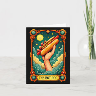 Tarot-Karten-Hotdog-Halloween Karte