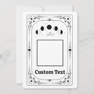 Tarot-Karten-Vorlage Benutzerdefiniertes Foto Brau Einladung