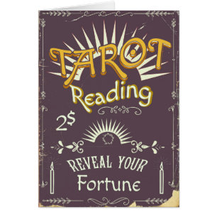 Tarot-Kartenleger Vintage-Druck