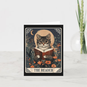 Tarot-Kartenlesekatze Buch florales Buch Karte