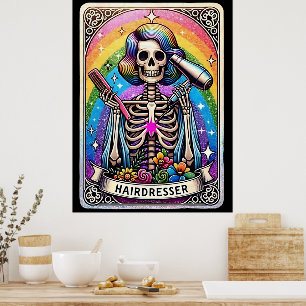 Tarot-Kartensammlung für den Friseur Poster