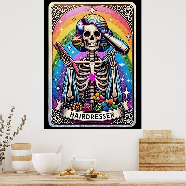 Tarot-Kartensammlung für den Friseur Poster (Küche)
