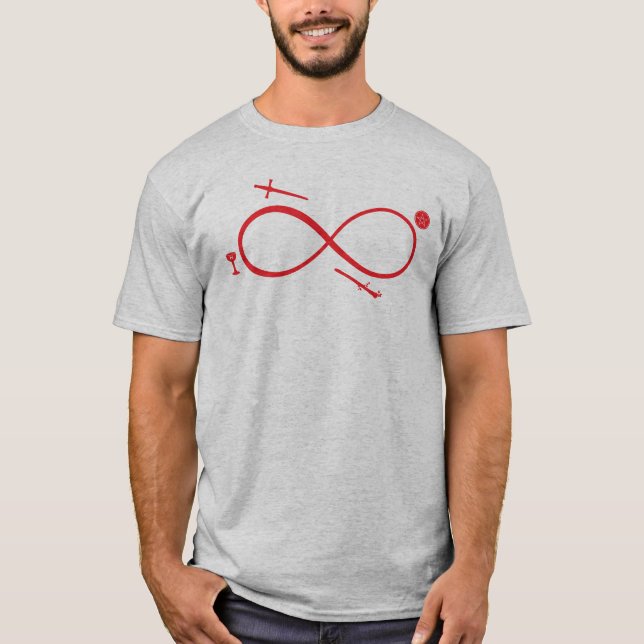 Tarot Lemniscate: The Magician & Elements T-Shirt (Vorderseite)