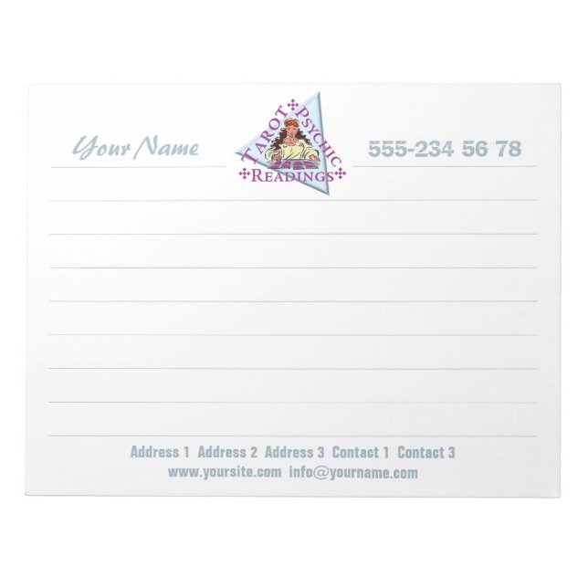Tarot lesen - Notepad Notizblock (Vorderseite)
