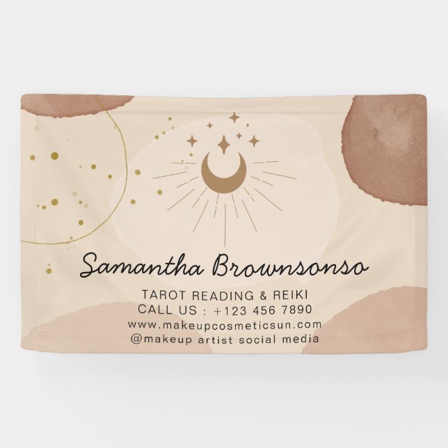 TAROT LESEN & REIKI Neutral Earth Tone Banner (Horizontal)