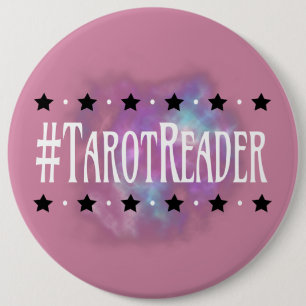 #Tarot Leser-Rosa 6 Zoll. Knopf Button