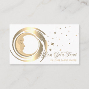 Tarot Leser Sterne Mond Sonne Visitenkarte