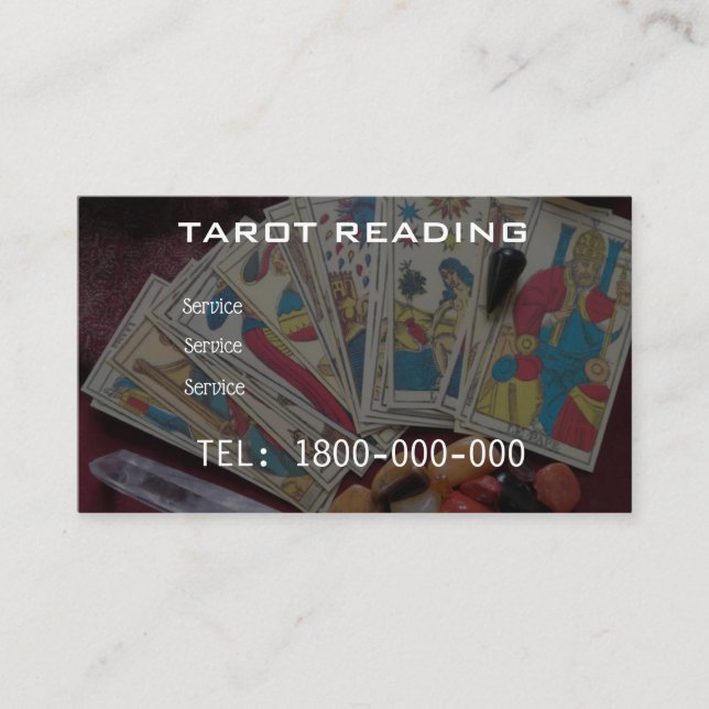 TAROT-LESERKARTE VISITENKARTE (Vorderseite)