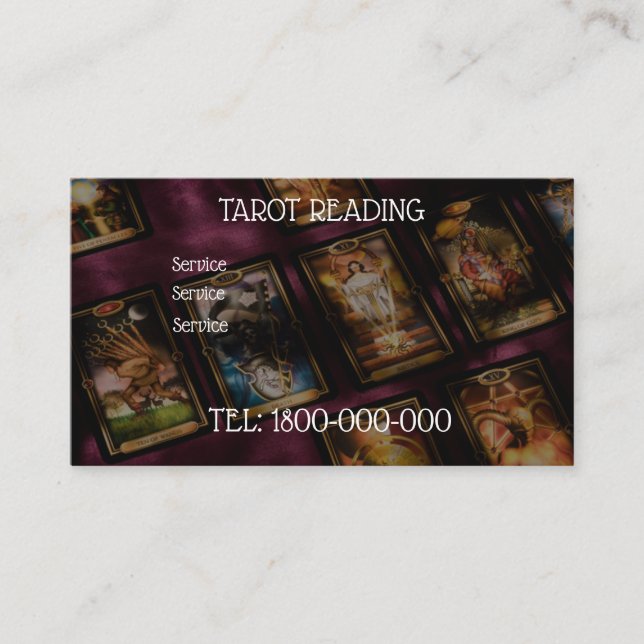 TAROT-LESERKARTE VISITENKARTE (Vorderseite)