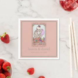 Tarot Liebhaber Skelettnamen Datum Hochzeit Serviette