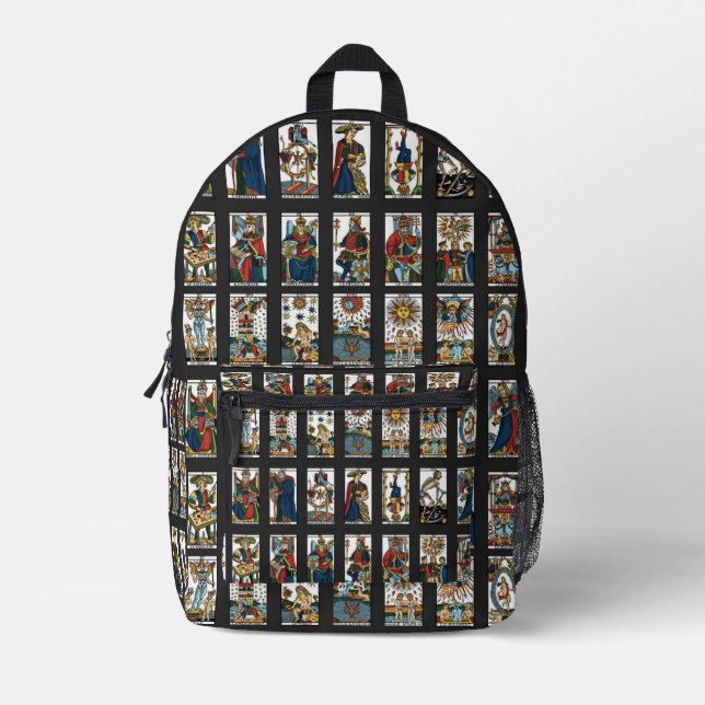 Tarot Major Arcana Bedruckter Rucksack (Vorderseite)