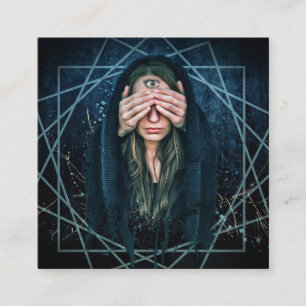 Tarot Mittlere Lesungen drittes Auge Quadratische Visitenkarte