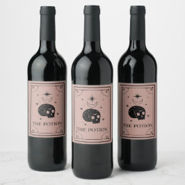 Tarot Mystic Fortune Wine Label Weinetikett