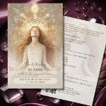Tarot Mystic Woman Eye Moon Gold QR Code Flyer<br><div class="desc">Mit diesem eleganten Tarot- und Spirituellen QR Code Business Flyer, der für Profis in den Bereichen Tarot-Lesen, spirituelles coachtest, Yogastudium, Meditationsberatung und ganzheitliche Heilung konzipiert ist, fördern Sie Ihre ganzheitlichen Dienstleistungen. Mit seinem mystischen himmlischen Design mit goldenen Akzenten ist dieser Flyer der ideale Ort, um Kunden auf der Suche nach...</div>
