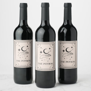 Tarot-Mystik-Schicksals-Weinlabel Weinetikett