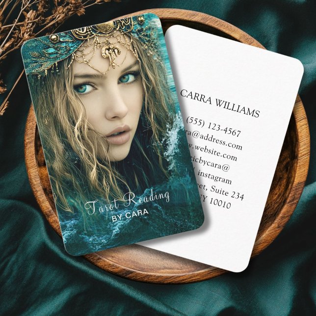Tarot, Mystische Frau Visitenkarte (Tarot, Mystic Woman Business Card. Perfect for Tarot Reader, Energy Reader and more. )