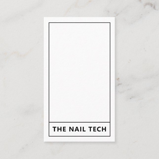 Tarot Nail Technician Nail Art Business Card Visitenkarte (Vorderseite)