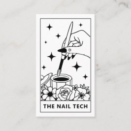 Tarot Nail Technician Nail Art Business Card Visitenkarte
