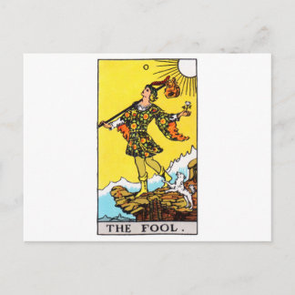 Tarot-Narr Postkarte