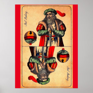 Tarot Nr. 2 aus dem 19. Jahrhundert Poster